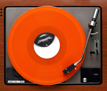 Orange Album Playing