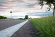 country road_landscape_travel_evening sky_worms eye view
