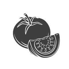 Sticker - Tomato glyph icon