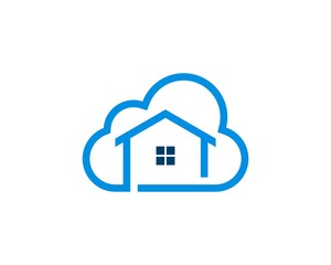 Sticker - Cloud with house inside