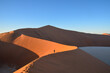 Sand dunes in the Namib desert