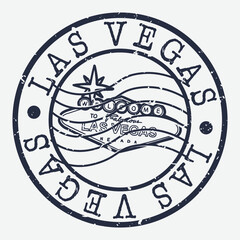  las Vegas Stamp Postal. Banner Silhouette Seal. Passport Round Design. Vector Icon. Design Retro Travel.