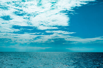 blue sea and sky