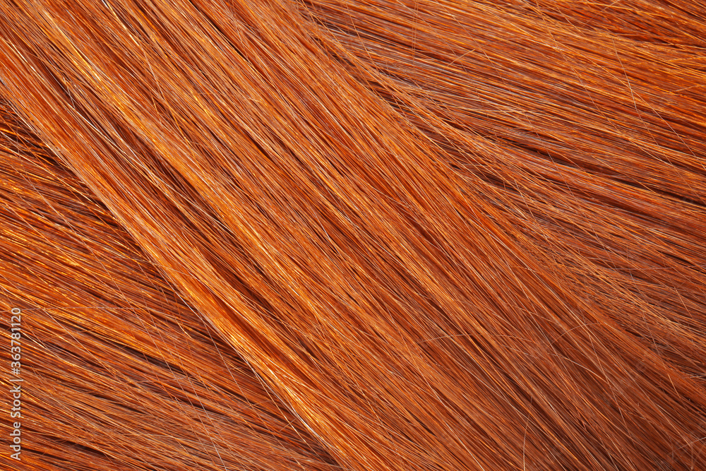 Beautiful red hair as background