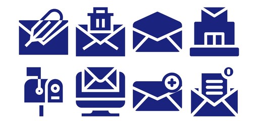 Sticker - e-mail icon set