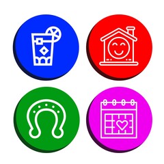 Sticker - lettering icon set