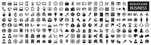 Simple Black And White Icon Set For Business