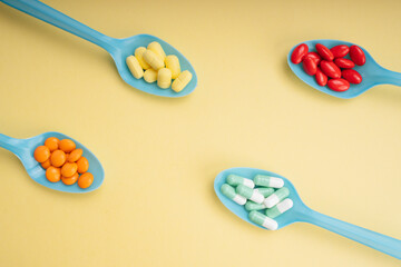 spoon with pills