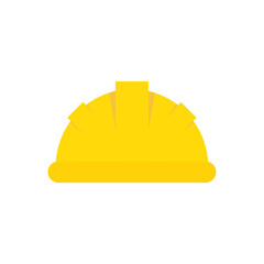 Hard hat flat, construction hard hat icon, vector illustration isolated on white background