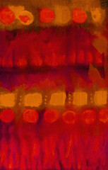 Abstract watercolor red and orange background, hand-painted texture. Design for backgrounds, wallpapers, covers and packaging, wrapping paper.