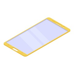 Poster - Smartphone protective glass icon. Isometric of smartphone protective glass vector icon for web design isolated on white background
