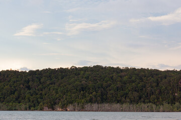 Wall Mural - Beach sunset at Bako national park Borneo