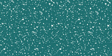 Vector Intricate Hand Crafted Snowflake Terrazzo Border. Seamless Repeat Banner Blue White Backdrop. Modern Frosted Ice Effect. For Texture, Wellness, Winter Packaging, Ribbon, Edging, Washi Tape