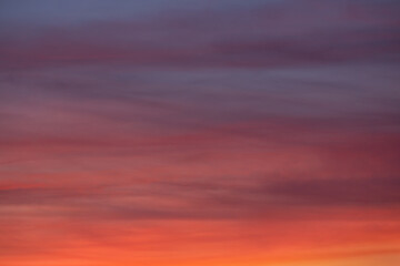 Wall Mural - background of dawn cloudscape with red clouds