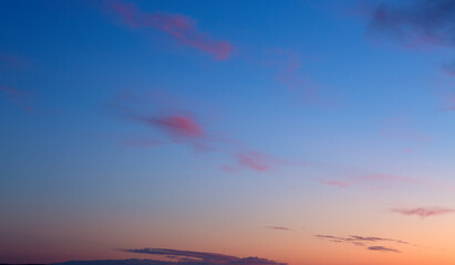 Wall Mural - Beautiful sunset . Nature background with colorful sky.