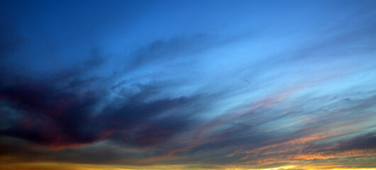Wall Mural - Beautiful sunset . Nature background with colorful sky.