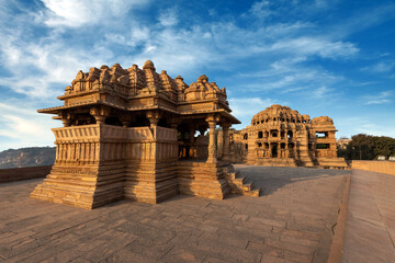 Wall Mural - Sas Bahu ka Mandir (Sas Bahu Temple) located at inside Gwalior fort, Gwalior, Madhya Pradesh, India.