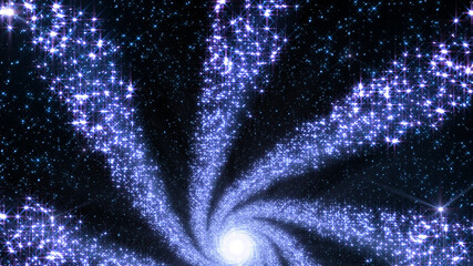 Wall Mural - Space Stars Galaxy Sun illumination radiant 3D illustration background