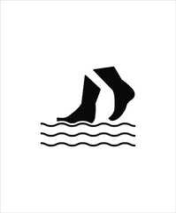 walk on water icon,vector best flat icon.