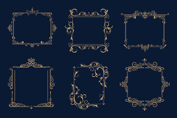 Wall Mural - Set of traditional ornament element