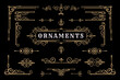 Set of traditional ornament element