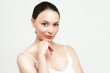 © Yakov - Portrait of beautiful woman on white background