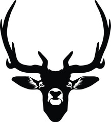 Wall Mural - deer head vector illustration