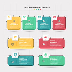 Wall Mural - Infographics element collection template.
