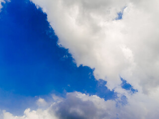 Beautiful abstract cloud and clear blue sky landscape nature, blue background