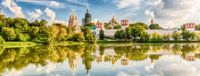Idillic View Of The Novodevichy Convent Monastery In Moscow, Russia