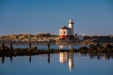 The Bandon Lighthouse On The Coquille River At Bandon On The Southern Oregon Coast.