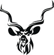 Abstract Design of Kudu Antelope with Smile