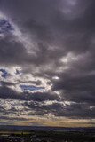 Fototapeta  - Clouds in Dramatic dark sky. Cloudy sky background.Spain