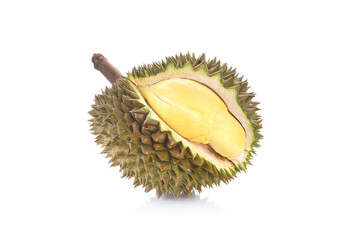 Poster - Durian seeds isolated on white background.