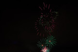 Fototapeta Panele - Fireworks at the San Diego bay