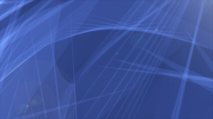 Leinwandbilder - Complex Connection Curve Line Consisting Swirl Wave Element Technology Illustration Background.