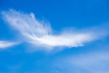 Blue sky, white clouds, fine weather