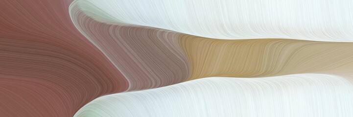 Poster - dynamic decorative waves graphic with pastel brown, lavender and ash gray colors. can be used as header or banner