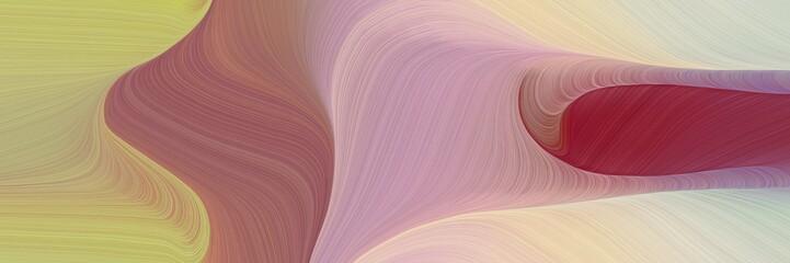 Poster - creative decorative waves backdrop with tan, dark moderate pink and pastel brown colors. can be used as poster, card or background graphic