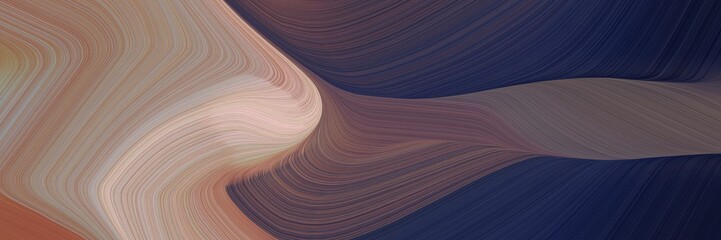 Aufkleber - modern decorative waves style with very dark violet, very dark blue and tan colors. can be used as poster, card or background graphic
