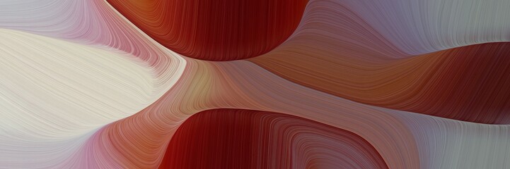 Poster - motion colorful waves header design with old mauve, pastel gray and gray gray colors. can be used as header or banner