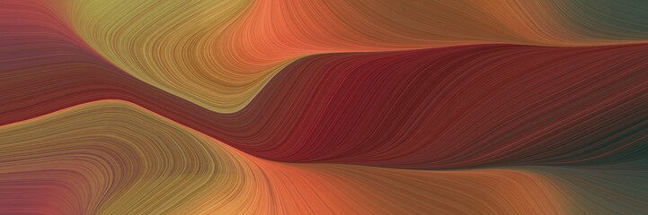 Aufkleber - modern colorful waves header design with old mauve, peru and very dark blue colors. can be used as header or banner