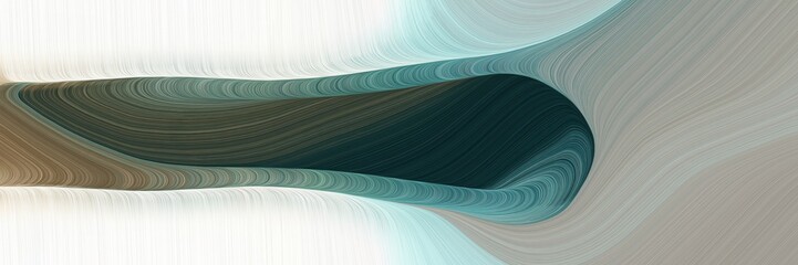 Aufkleber - art decorative curves banner design with silver, dark slate gray and slate gray colors. can be used as header or banner