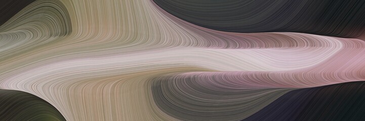 Poster - dynamic colorful curves design with gray gray, very dark blue and pastel gray colors. can be used as header or banner