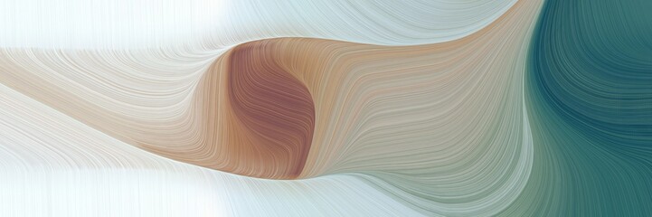 Poster - flowing colorful curves graphic with pastel gray, dark slate gray and light gray colors. can be used as header or banner
