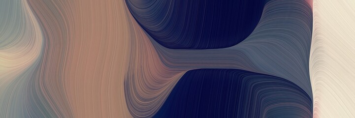 Poster - dynamic colorful curves graphic with dark slate gray, pastel gray and gray gray colors. can be used as header or banner