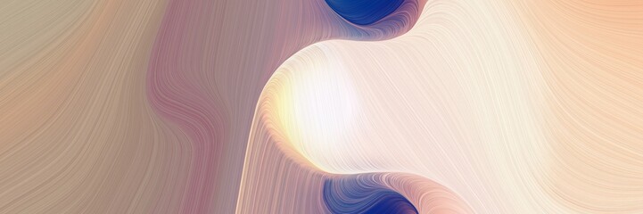 Fototapete - liquid colorful waves banner design with rosy brown, antique white and peach puff colors. can be used as poster, card or background graphic