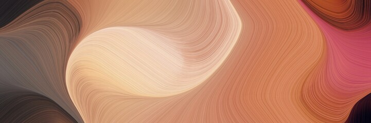 Aufkleber - art decorative waves banner design with indian red, dark salmon and very dark violet colors. can be used as poster, card or background graphic