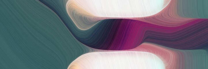 Poster - dynamic colorful waves background with dim gray, dark slate gray and light gray colors. can be used as poster, card or background graphic