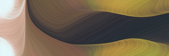 Aufkleber - futuristic decorative curves header design with pastel brown, silver and very dark blue colors. can be used as poster, card or background graphic